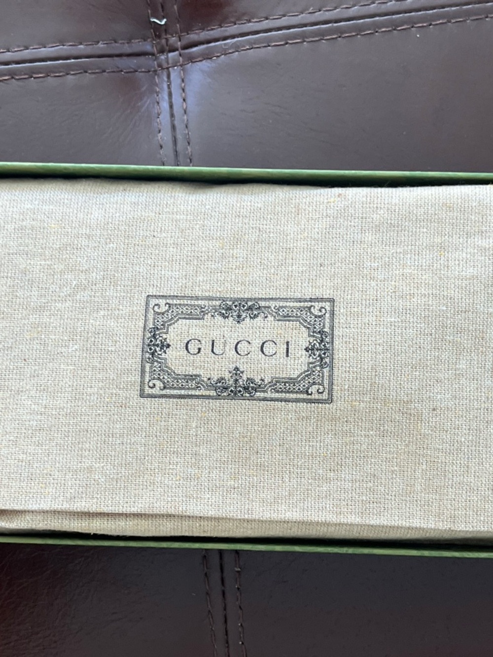 Gucci Brown/Beige GG Canvas Horsebit Chain Wallet - Picture 8 of 9